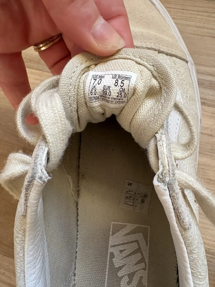 Furgonetas usadas raras Old Skool "Princesa Paisley" blanco hueso para mujer 8,5* Foto 4 de 4