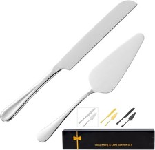 Cake Serving Set, Cake Pie Pastry Servers, Stainless steel Cake Knife and Server