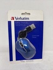 Ultra-Portable Wired Optical Mouse in Blue   Perfect for Mac  Windows Users