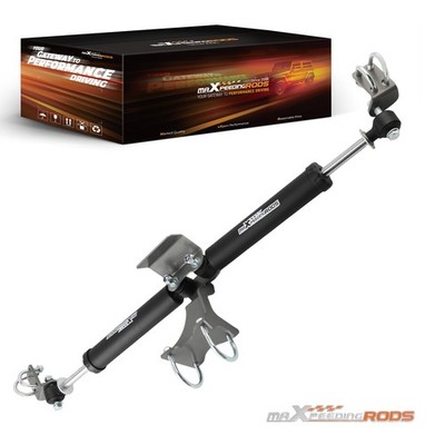 Front Dual Steering Damper Kit for Jeep Wrangler JK 2007-2017 2-6'' Lift