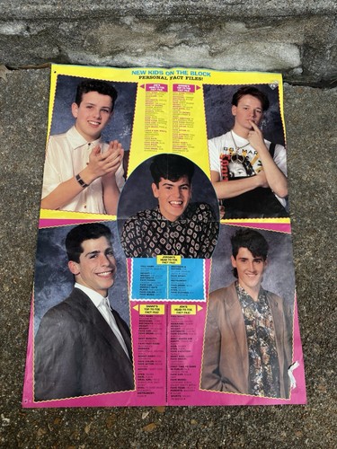 VINTAGE 90S BOP TEEN Beat MAGAZINES POSTER LOT New Kids On The Block Johnny Depp - Picture 5 of 16