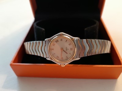 EBEL DAMENUHR  750 / 18 K  GOLD UND EDELSTAHL, SPORT CLASSIC WAVE,  TOP  ZUSTAND