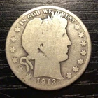 1913-D Barber Silver Half Dollar. STC! I94