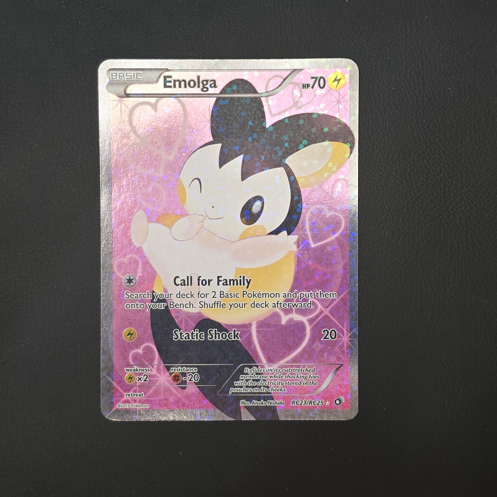 Emolga Full Art Ultra Rare Legendary Treasures: Radiant Collection RC23/RC25 MP