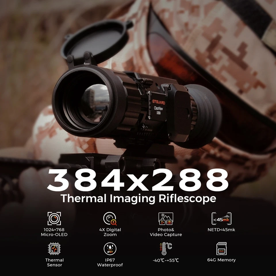 384 Optical Zoom Thermal & Night Vision Scope 35mm Thermal Scope BATTERIES FREE - Image 4 of 4