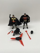 Vintage Kenner Batman The Animated Series Ninja Power Pack Batman Robin Figures 