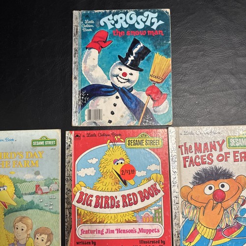 Vintage Lot Of 7 Little Golden Books Sesame Street B5 - Picture 4 of 4