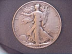 1937-S Liberty Walking Half,  Circulated Ave, .3617 Oz Silver (US-8930)