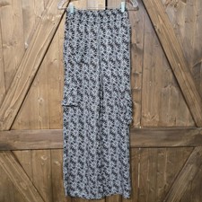 Urban Outfitters Sun Print Wide Leg Pants Size Small Brown White Boho Lounge