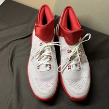 Adidas Crazylight MENS Red White Lace Up BASKETBALL SNEAKERS SIZE 17