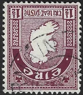1940 Ireland Sg 113w 1½d claret Watermark Inverted Fine Used
