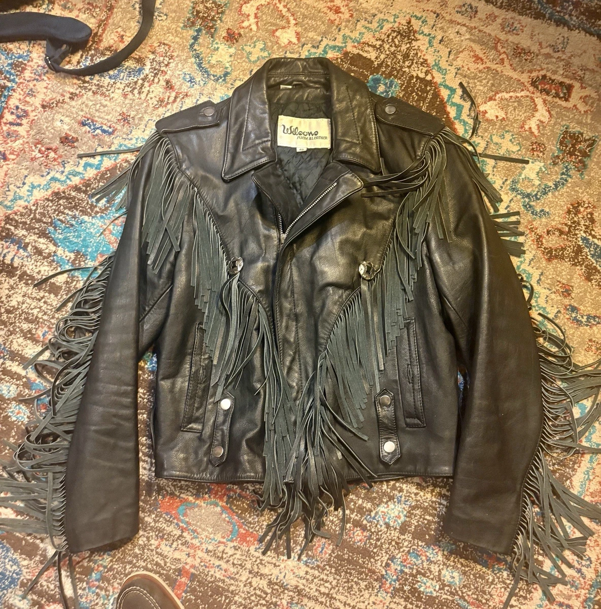 Fringe Leather Outer Shell Coats, Jackets & Vests Motorcycle