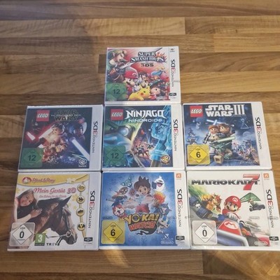 Nintendo 3DS Konvolut Sammlung Mario Kart 7 Super Smash Bros. Yokai Watch etc.