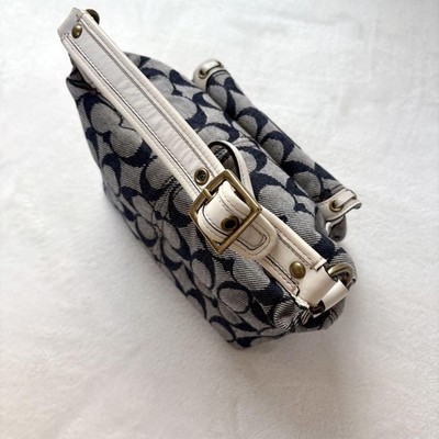 COACH Signature Legacy Denim Accessory Pouch Mini Hand Bag