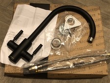 Rangemaster Dual Lever Kitchen Mixer Tap Kit Matt Black, TID1 NEW, Ex Display