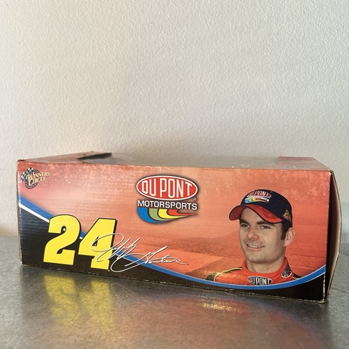 2004 Winner Circle Jeff Gordon #24 1:18 Diecast 400 Dupont Silver Black Flames - Picture 8 of 11
