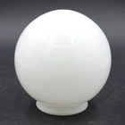 VTG White Glass 6" Round Ball Light Shade Globe Lamp Milk Glass 3.1/8" Fitter