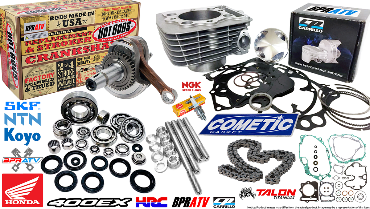 99-04 400EX Big Bore Stroker Kit 89mm Rebuild Complete Top Bottom