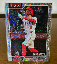 2026 Topps Series 1 #230 Zach Neto Angels Confetti Foil Celebration