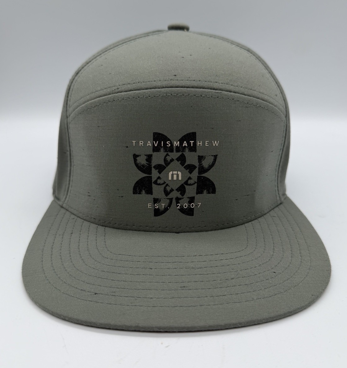 5 Panel Snapback Camp Hat Dark Olive