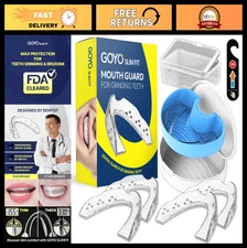 Custom Fit Mouth Guard for Teeth Grinding - Dental Night Guard with Case (4 Pack