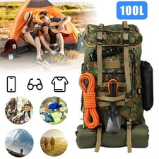 100L Taktischer Rucksack Outdoor Rucksack Wasserdichter Sport Groß für Outdoor