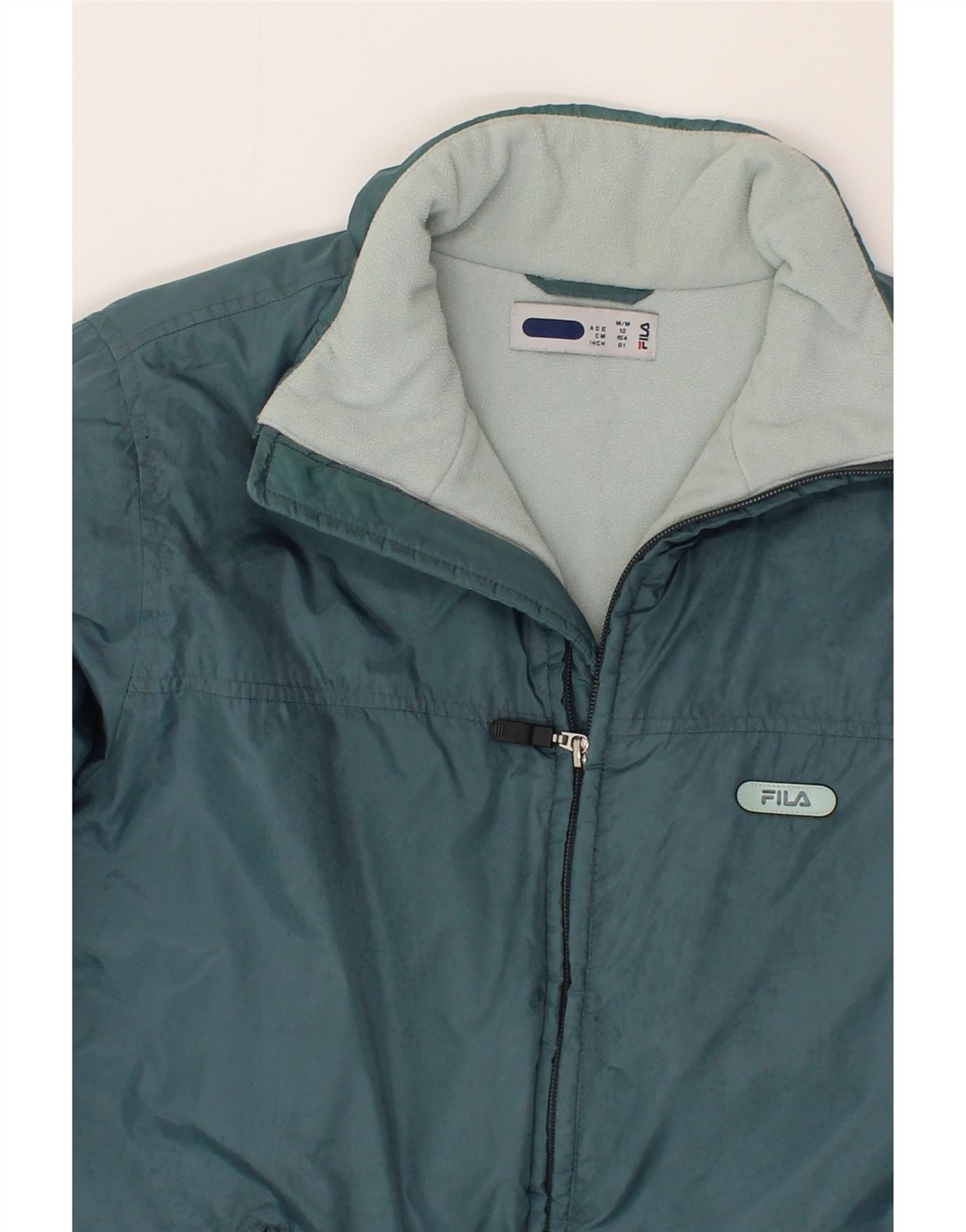 Giacca a vento FILA ragazzo 11 12 anni blu medio poliestere BY08