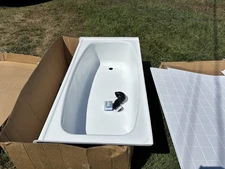 White 54x27 Bath Tub White ABS