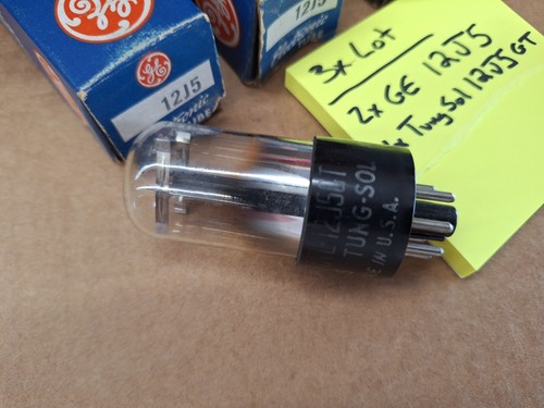 3x Lot 12J5 Vacuum Tube GE tungsol - Picture 5 of 14