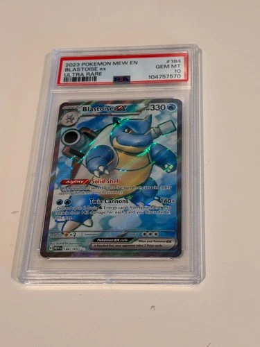 PSA 10 Blastoise ex 184/165 Sv: Scarlet & Violet 151 Holo