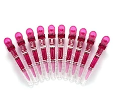 10pcs/set Croc Clips Transparent Plastic Hairdresser Clips Hair Styling 