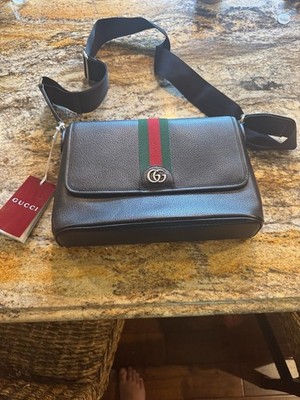 Gucci Ophidia Leather Messenger Bag