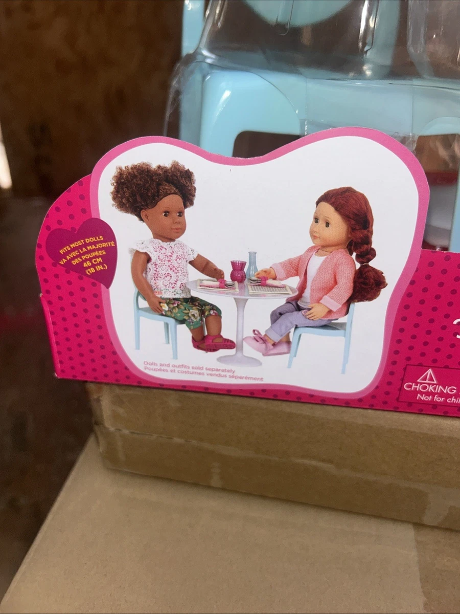 Our Generation Accessories Bundle Table for Two & Birthday Party Time