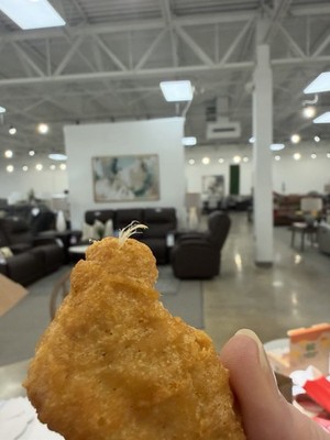 McDonald s Chicken Nugget With Real Feather Sticking Out