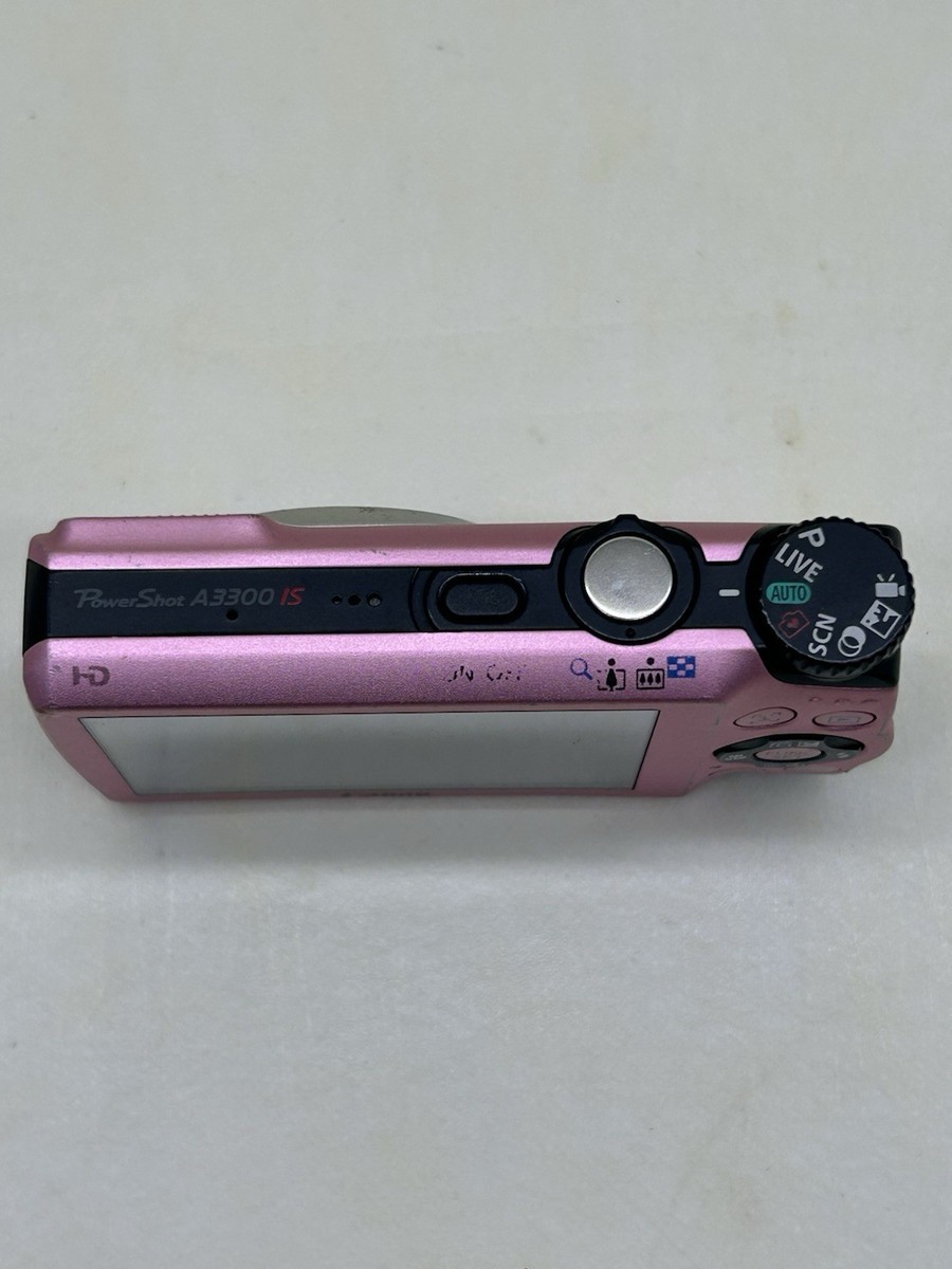 Canon PowerShot A3300 IS Digital Camera Pink English