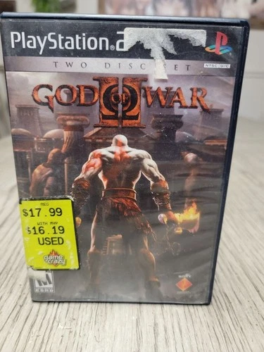 God of War II 2 PS2 (Sony PlayStation 2, 2007) Two Disc Set Tested Fast Shipping