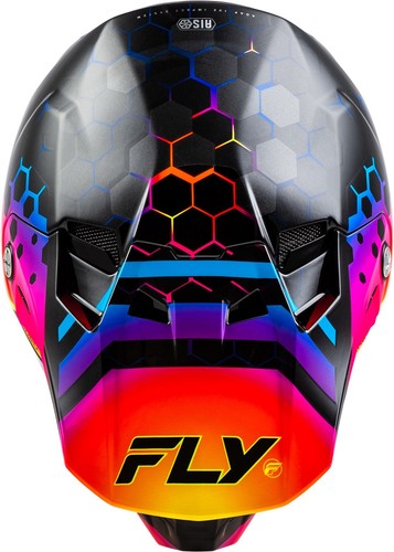Fly Racing Formula CC Tektonic MX Offroad Helmet Black/Sunset - Picture 2 of 3