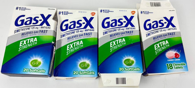 Gas-X Extra Strength Softgels/Chewables-4 Pack. *Please read decription*