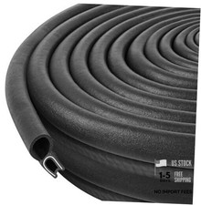 Automotive Door Weather Stripping Car Rubber Edge Trim Seal Strip Gasket 40Ft