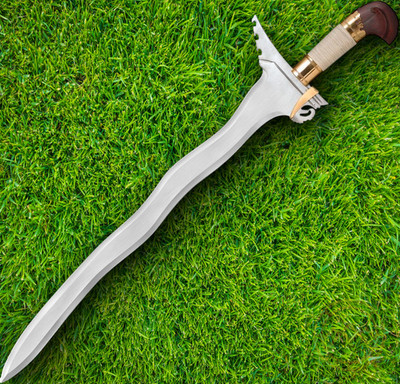 Cold Steel Kris Sword 20.63'' 1055HC Steel Blade Wire wrapped Sal Hardwood Handle