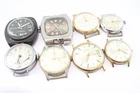 Vintage Mens Mechanical Watch Heads Ingersoll Timex SPARES/REPAIRS x 8