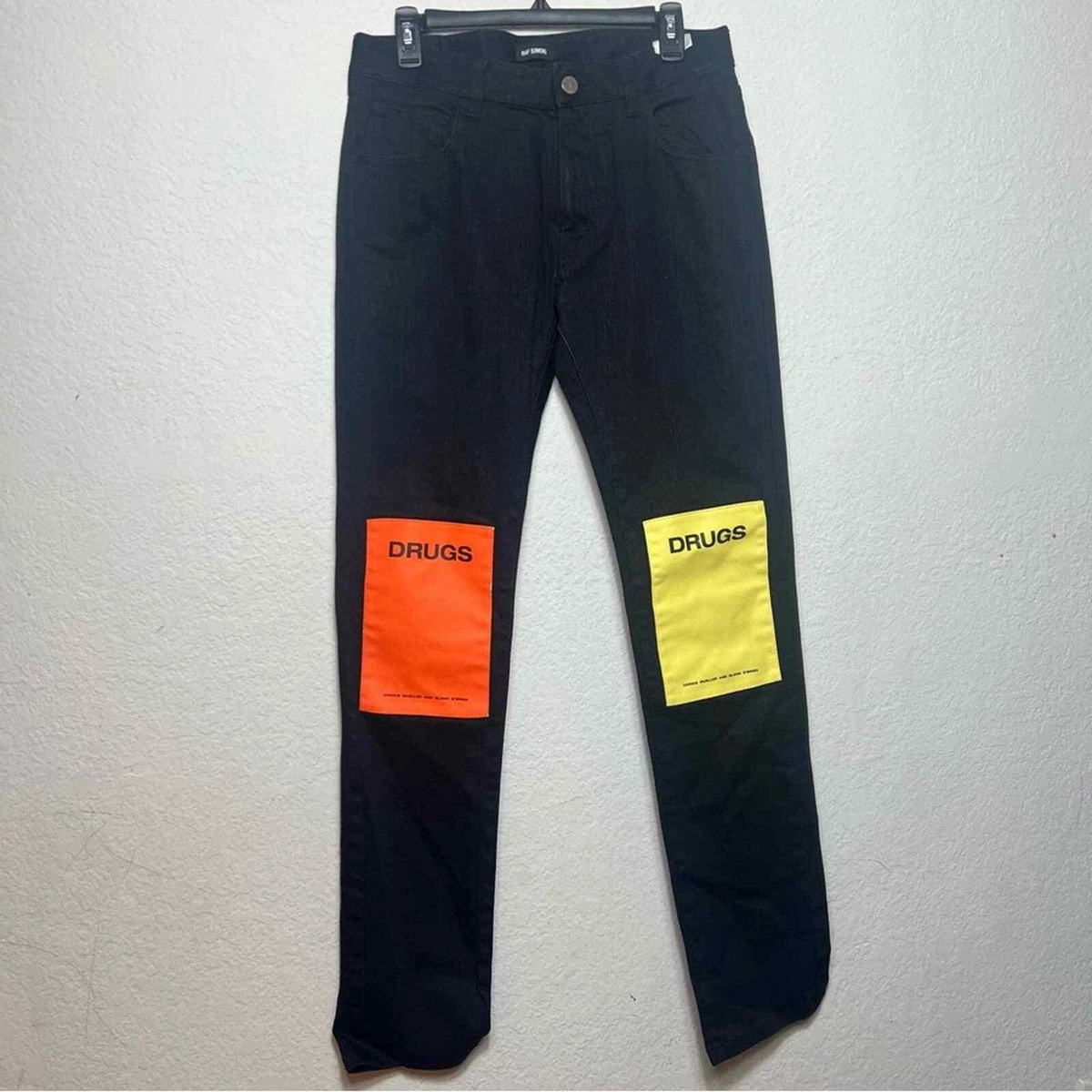 Raf Simons Men s Drugs Patch Jeans