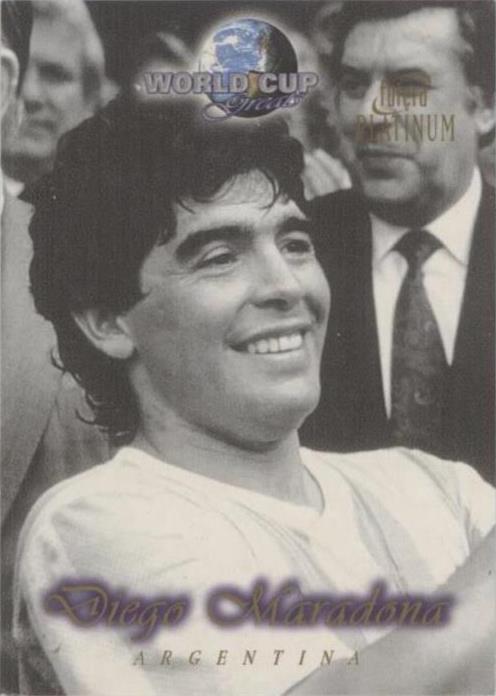 1998 Futera Platinum World Cup Greats - Diego Maradona #27