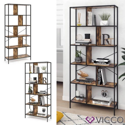 Bibliothèque VICCO Loft FYRK, étagère murale, étagère sur pied, rangement vintag