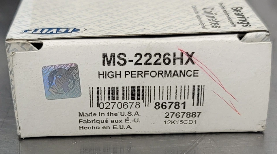 Clevite MS-2226HX 曲轴主轴承套件克莱斯勒 Daytona。   — 第 2/2 张图片