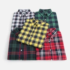 HOT Korean Style Casual Long Sleeve Slim Checker Plaid Shirt Women Fashion Tops