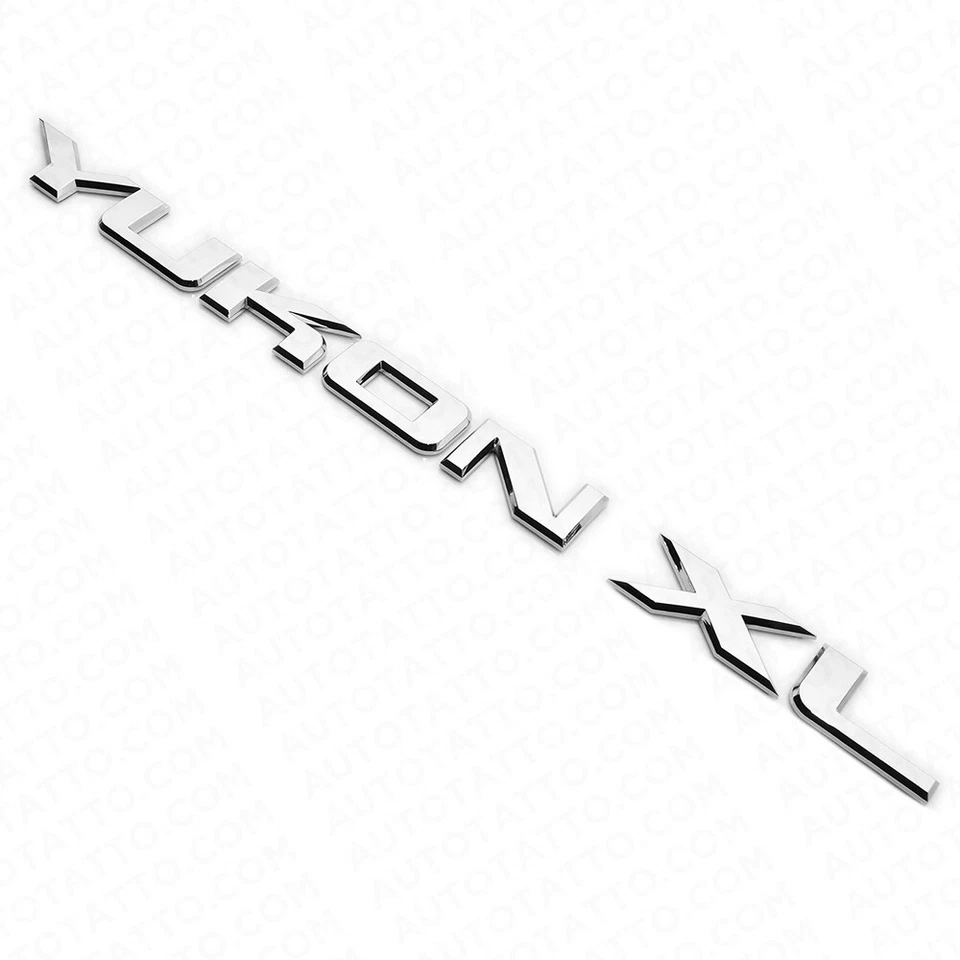 GMC YUKON XL Liftgate / Door Letter Nameplate Emblem SUV HD Badge Sport Chrome - Image 3 of 4