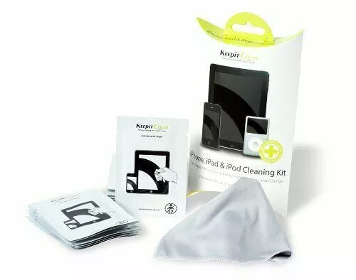 Anti Bacterial Screen Cleaning Kit Wipes & Cloth Smartphone Phone iPad Tablets - Picture 1 of 4