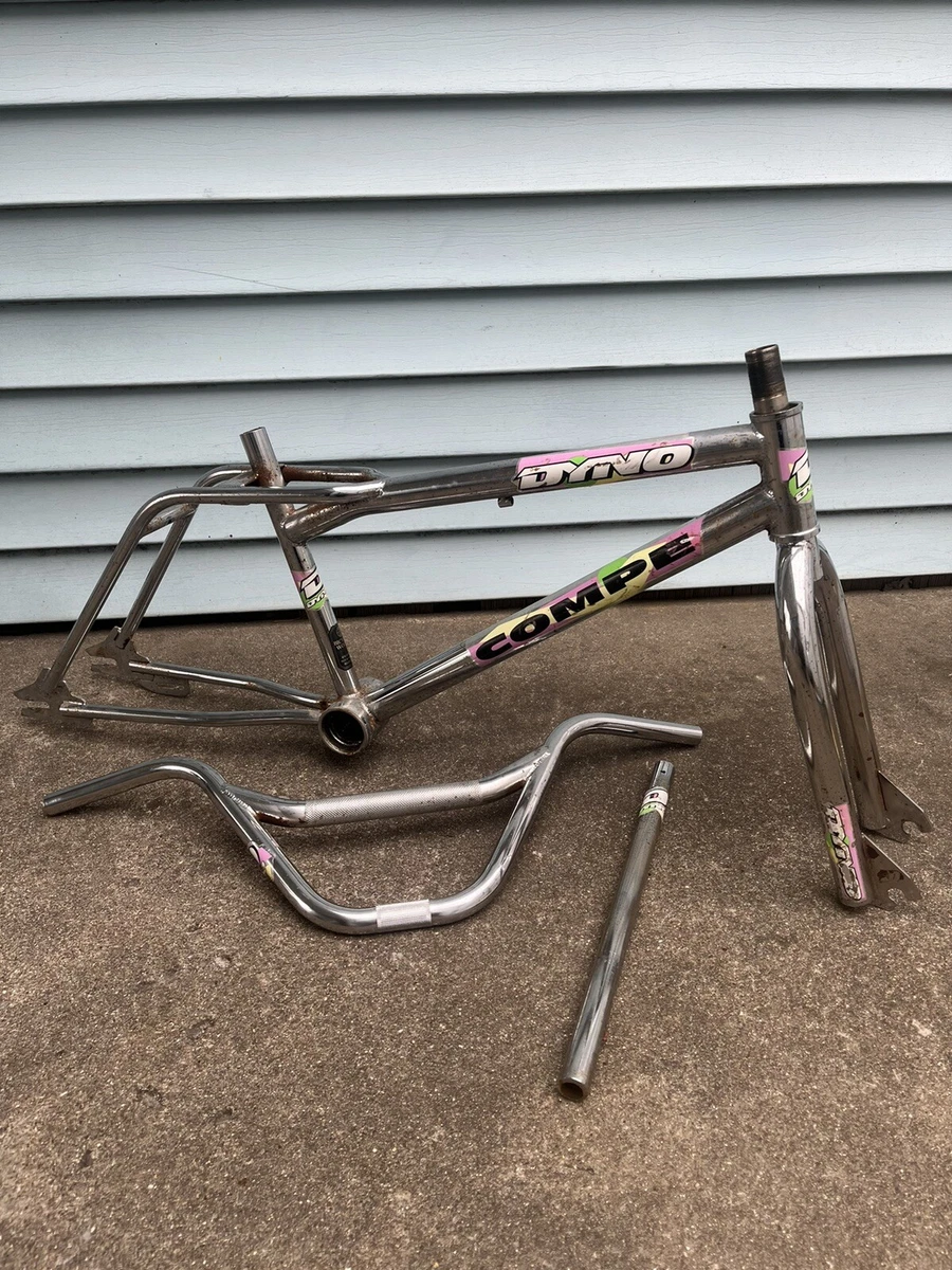 1989 Dyno Compe BMX Freestyle Frame Set Handlebars Seatpost GT