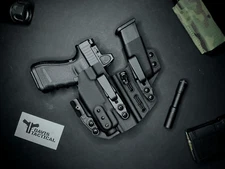 Davis Tactical-IWB Kydex Appendix Sidecar Holster For Glock 19/19x/45 TLR7/TLR7A